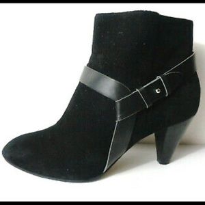 Cole Haan NikeAir Black Suede Calico Booties
